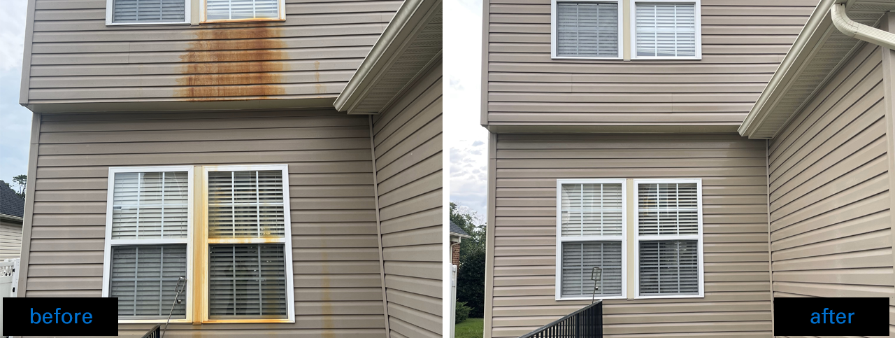 House siding rust - Efflorescence removal